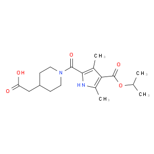 (1-{[4-(isopropoxycarbonyl)-3,5-dimethyl-1h-pyrrol-2-yl]carbonyl}piperidin-4-yl)acetic acid