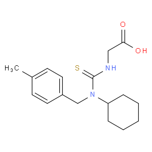 ({[cyclohexyl(4-methylbenzyl)amino]-carbonothioyl}amino)acetic acid