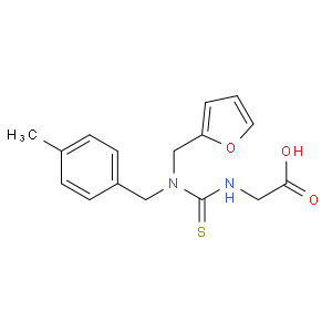 ({[(2-furylmethyl)(4-methylbenzyl)amino]-carbonothioyl}amino)acetic acid