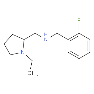 (1-ethyl-pyrrolidin-2-ylmethyl)-(2-fluoro-benzyl)-amine