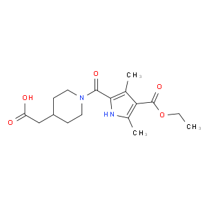 (1-{[4-(ethoxycarbonyl)-3,5-dimethyl-1h-pyrrol-2-yl]carbonyl}piperidin-4-yl)acetic acid