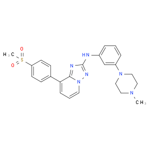 N-[3-(4-methylpiperazin-1-yl)phenyl]-8-(4-methylsulfonylphenyl)-[1,2,4]triazolo[1,5-a]pyridin-2-amin