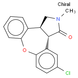 rel-(3aR,12bR)-11-Chloro-2,3,3a,12b-tetrahydro-2-methyl-1H-dibenz[2,3:6,7]oxepino[4,5-c]pyrrol-1-one