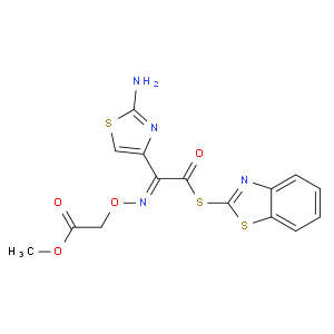 (Z)-Methyl 2-(((1-(2-aminothiazol-4-yl)-2-(benzo[d]thiazol-2-ylthio)-2-oxoethylidene)amino)oxy)aceta