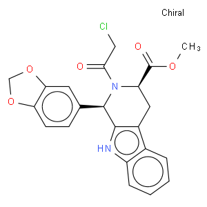 (1R,3R)-1-(1,3-Benzodioxol-5-yl)-2-(2-chloroacetyl)-2,3,4,9-tetrahydro-1H-pyrido[3,4-b]indole-3-carb