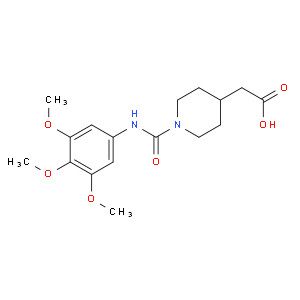 (1-{[(3,4,5-trimethoxyphenyl)amino]-carbonyl}piperidin-4-yl)acetic acid