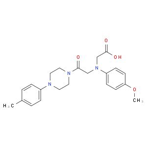 ((4-methoxyphenyl){2-[4-(4-methylphenyl)piperazin-1-yl]-2-oxoethyl}amino)acetic acid