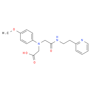 ((4-methoxyphenyl){2-oxo-2-[(2-pyridin-2-ylethyl)-amino]ethyl}amino)acetic acid