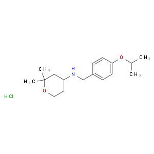 (2,2-dimethyl-tetrahydro-pyran-4-yl)-(4-isopropoxy-benzyl)-amine hydrochloride