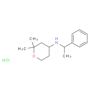 (2,2-dimethyl-tetrahydro-pyran-4-yl)-(1-phenyl-ethyl)-amine hydrochloride