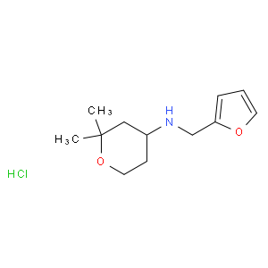 (2,2-dimethyl-tetrahydro-pyran-4-yl)-furan-2-ylmethyl-amine hydrochloride