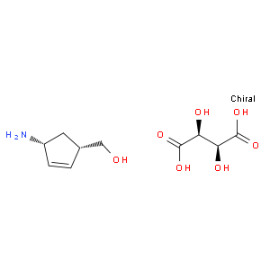 (1s-cis)-4-amino-2-cyclopentene-1-methanol d-hydrogen tatrate