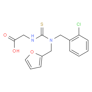 ({[(2-chlorobenzyl)(2-furylmethyl)amino]-carbonothioyl}amino)acetic acid